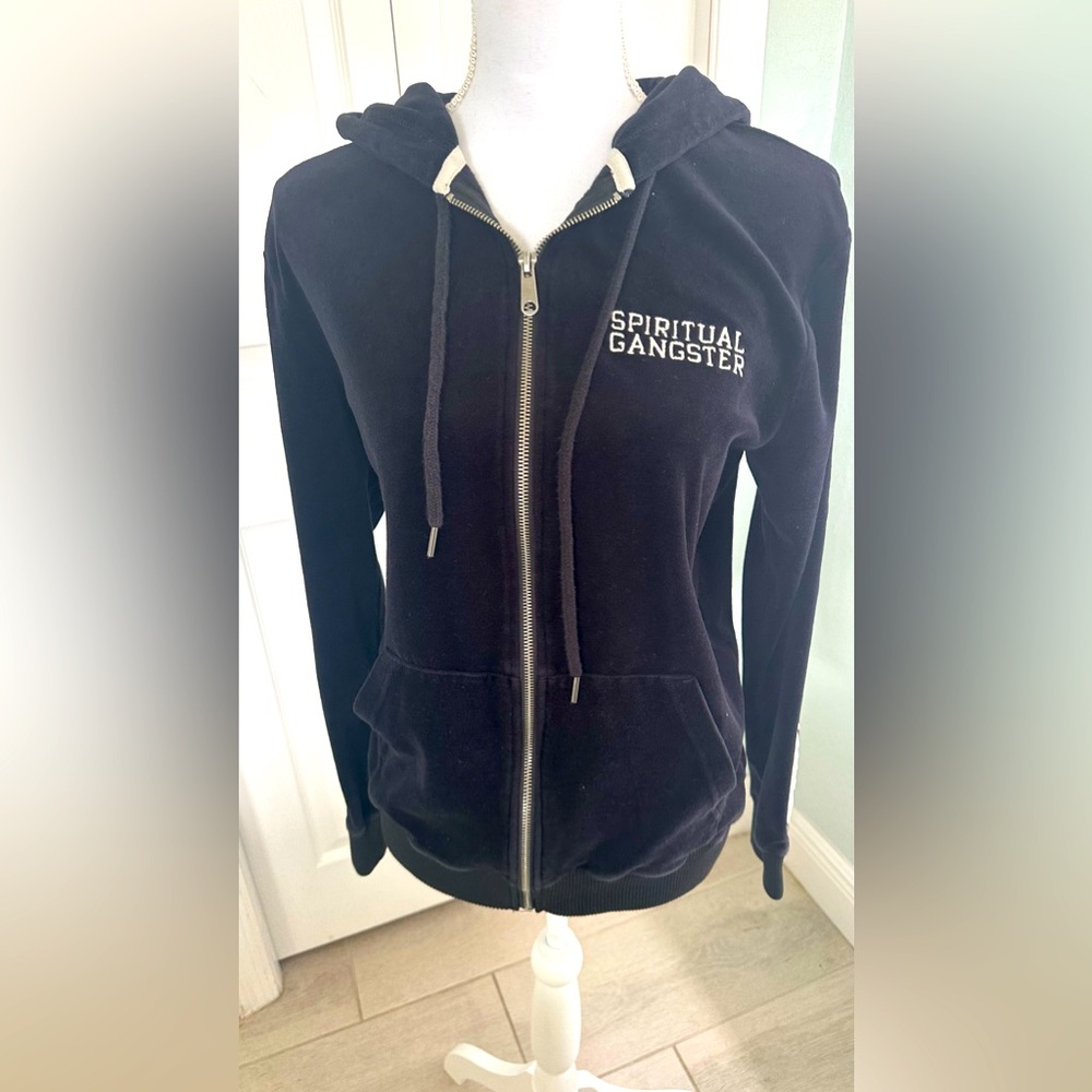 Spiritual Gangster Black Zip-Up Hoodie